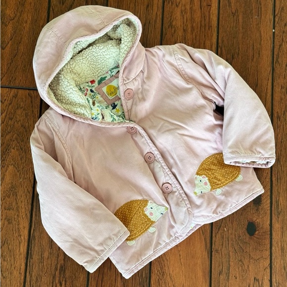 🦔 Baby Boden Pink Hedgehog Jacket, 3-4 - Picture 3 of 7